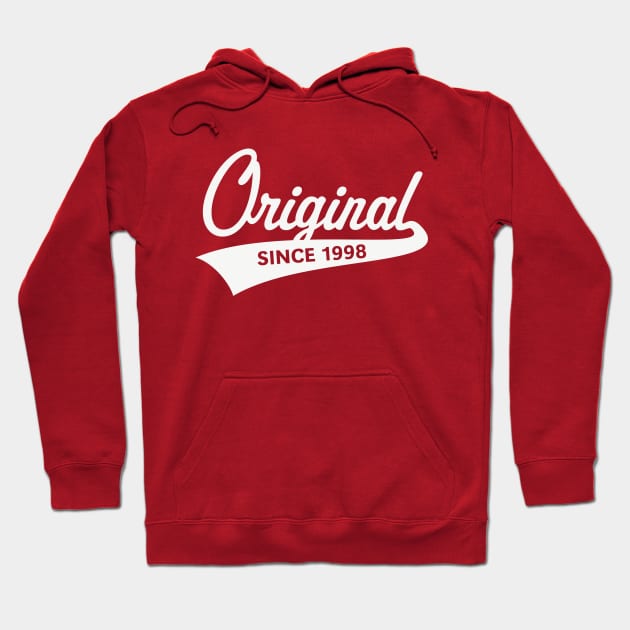 Original Since 1998 (Year Of Birth / Birthday / White) Hoodie by MrFaulbaum